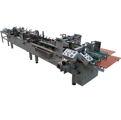 Automatic Product Folding And Gluing Clear APET Packing Boxes Machine